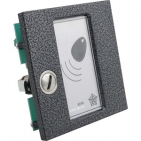 Kontrola vstupu RFID BES KARAT bezdotykový elektronický klíč čtečka 125 kHz modul tlačítkové tablo TESLA, barva antika stříbrná, zámek
