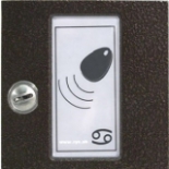 Kontrola vstupu RFID BES RAK bezdotykový elektronický klíč modul tlačítkové tablo TESLA, barva antika měděná, zámek