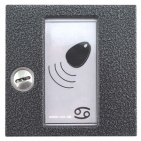 Kontrola vstupu RFID BES RAK bezdotykový elektronický klíč modul tlačítkové tablo TESLA, barva antika stříbrná, zámek