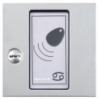 Kontrola vstupu RFID BES RAK bezdotykový elektronický klíč modul tlačítkové tablo TESLA, barva nerez inox, zámek