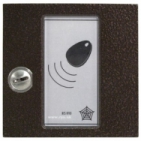 Kontrola vstupu RFID BES KARAT bezdotykový elektronický klíč čtečka 125 kHz modul tlačítkové tablo TESLA, barva antika měděná, zámek